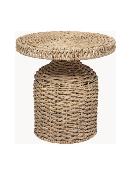 Table d'appoint ronde en rotin Camo, Rotin, Beige, Ø 47 x haut. 47 cm