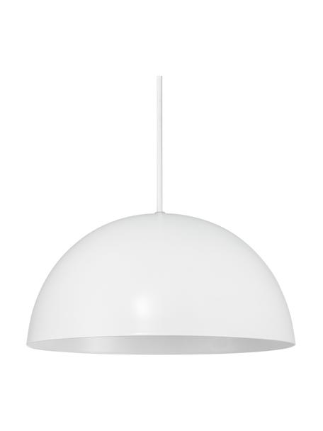 Skandi-Pendelleuchte Ellen in Weiß, Lampenschirm: Metall, beschichtet, Baldachin: Metall, beschichtet, Weiß, Ø 30 x H 15 cm