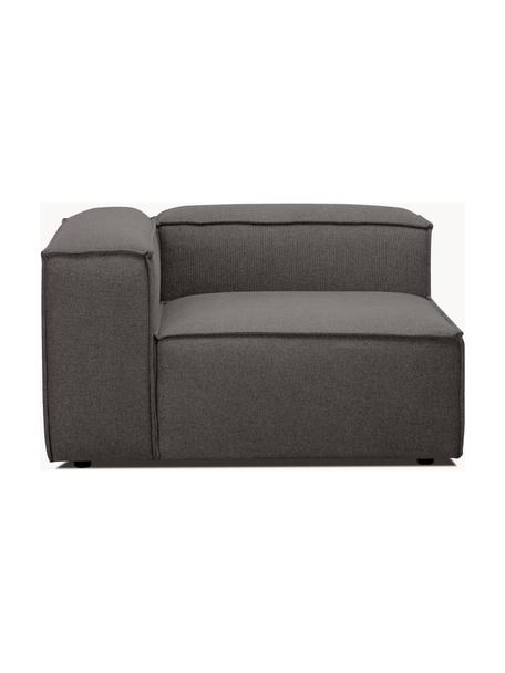 Module d'angle Lennon, Tissu anthracite, larg. 119 x prof. 119 cm, méridienne à gauche