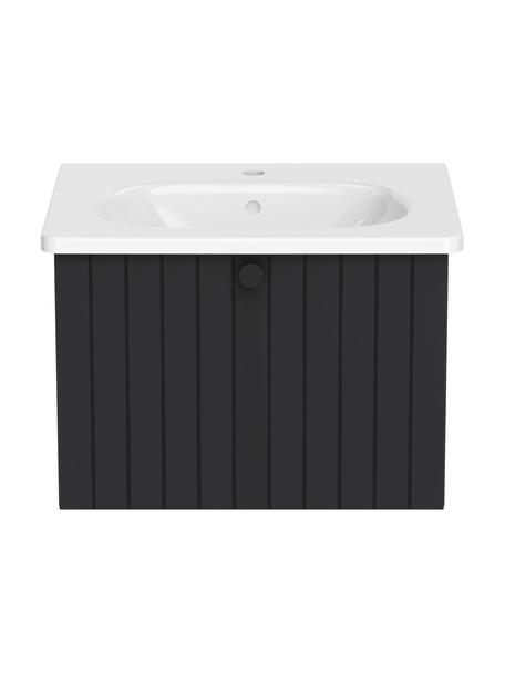 Koupelnová skříňka s umyvadlem Emil, Š 60 cm, Antracitová, Š 60 cm, V 42 cm