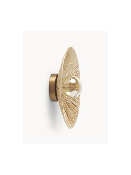 Dizajnové nástenné svietidlo Zailo, Odtiene zlatej, Ø 35 x V 14 cm