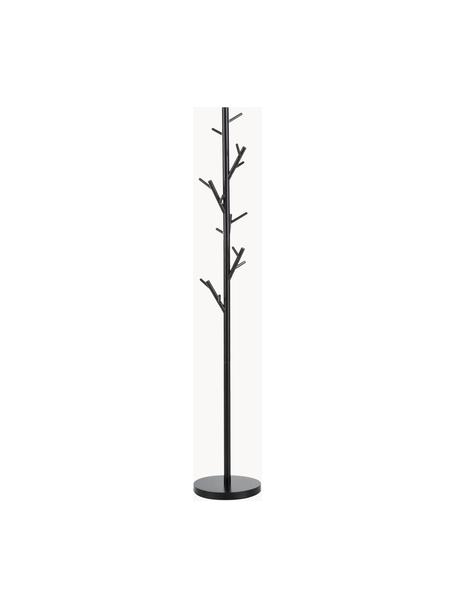 Porte-manteau à 18 crochets Tree, Tube en acier, revêtement par poudre, Noir, haut. 170 cm