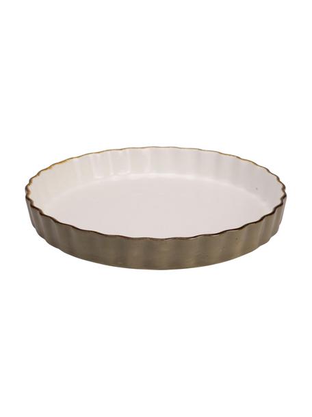 Cazuela de porcelana Brisbane, Porcelana, Marrón, blanco, Ø 27 x Al 4 cm