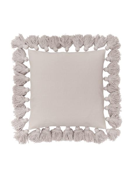 Federa arredo beige con nappe Shylo, 100% cotone, Beige, Larg. 40 x Lung. 40 cm