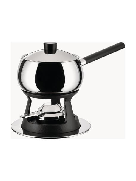 Súprava na fondue bourguignon Mami, 4 diely, Nerezová oceľ 18/10, liatina, Strieborná, čierna, Ø 16 x V 17 cm
