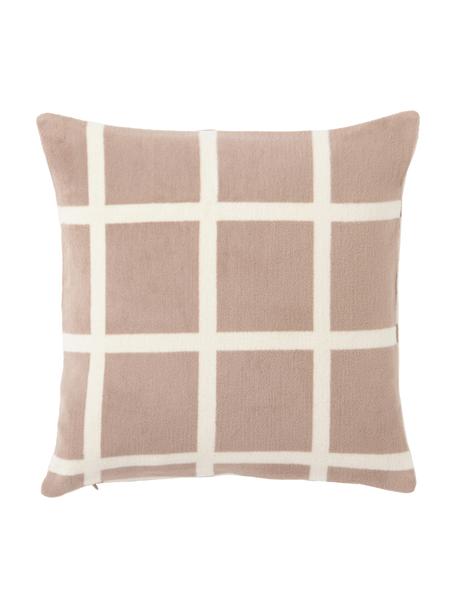 Geruite kussenhoes Edison, 100% katoen

Het in dit product gebruikte materiaal is getest op schadelijke stoffen en gecertificeerd volgens STANDARD 100 door OEKO-TEX®, 5726CIT, CITEVE., Beige, crèmewit, B 45 x L 45 cm