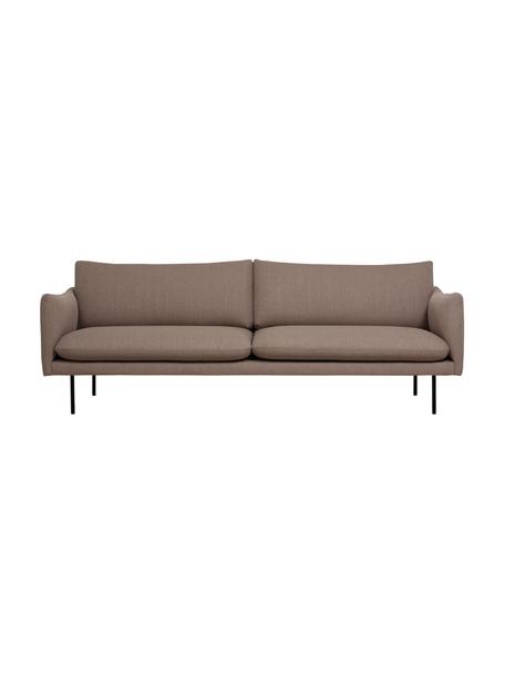 Pohovka s kovovými nohami Moby (3místná), Taupe, Š 220 cm, H 95 cm