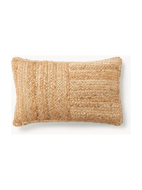 Housse de coussin en jute Bono, Ocre, larg. 30 x long. 50 cm