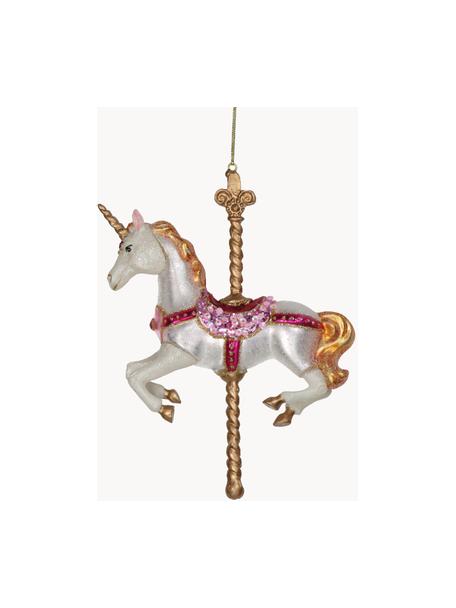 Ozdoba choinkowa Unicorn, Szkło, Wielobarwny, S 12 x W 16 cm