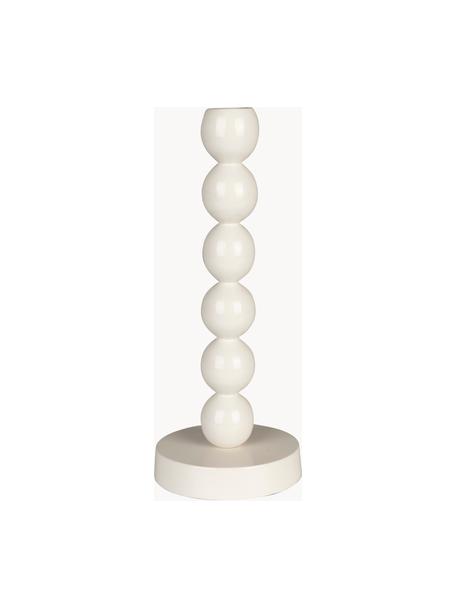 Bougeoir en porcelaine Bubble, Porcelaine, Blanc cassé, Ø 10 x haut. 26 cm