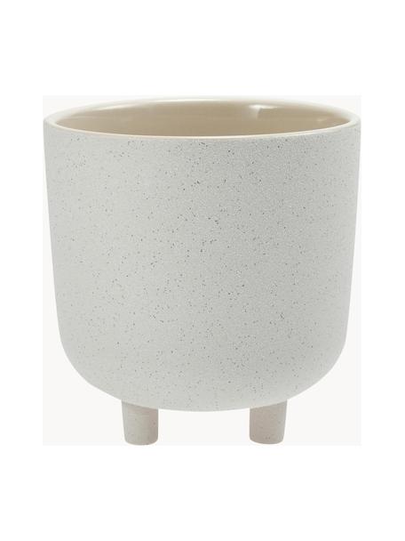 Cache-pot en céramique Ivory, Céramique, Gris clair, Ø 18 x haut. 19 cm