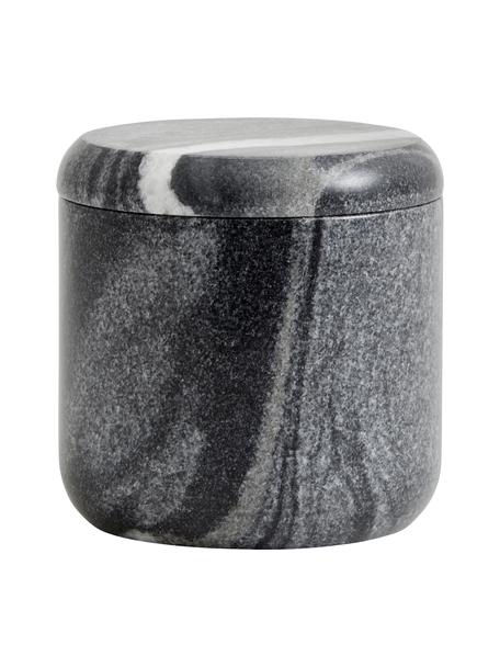 Boîte de rangement marbre Aggaz, Marbre, Marbre gris, Ø 10 x haut. 10 cm
