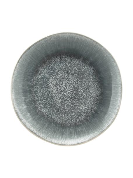 Ontbijtbord Fusion van keramiek in grijs met kleurverloop, 2 stuks, Keramiek, Grijs, Ø 23 cm