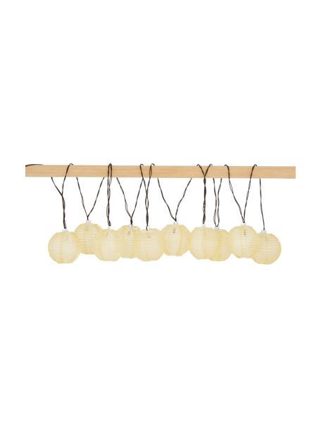 Solarna girlanda świetlna Festival, dł. 440 cm i 10 lampionów, Odcienie złotego, błyszczący, D 440 cm