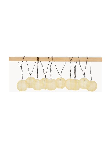 Solární světelný řetěz Festival, 440 cm, 10 lampionů, Třpytivá zlatá, D 440 cm