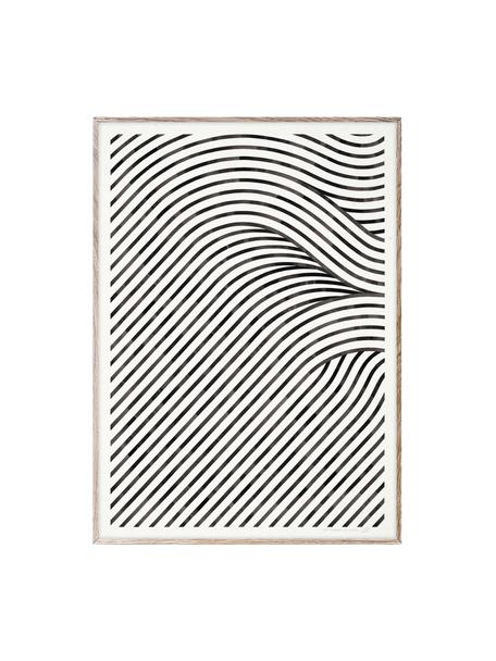 Plakat Quantum Fields 02, 210 g matowy papier, druk cyfrowy w 10 kolorach odpornych na promieniowanie UV, Biały, czarny, S 30 x W 40 cm