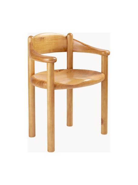 Krzesło z drewna sosnowego z podłokietnikami Daumiller, Drewno sosnowe olejowane, Drewno sosnowe, olejowany, S 61 x G 49 cm