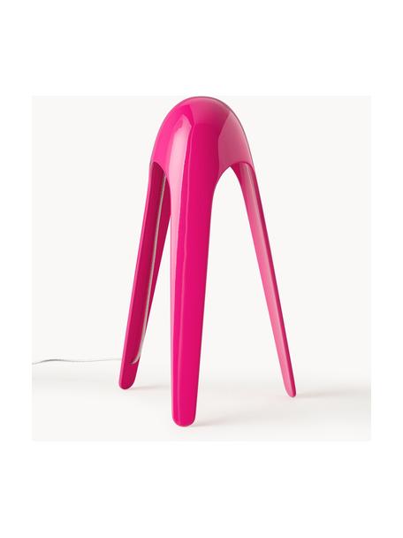 Kleine LED tafellamp Cyborg met touch functie, Lamp: gelakt aluminium, Roze, Ø 20 x H 31 cm