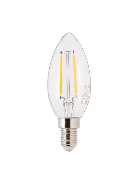 E14 Leuchtmittel, 250lm, warmweiß, 5 Stück, Leuchtmittelschirm: Glas, Leuchtmittelfassung: Aluminium, Transparent, Ø 4 x H 10 cm