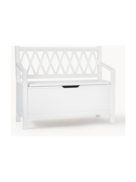 Banc pour enfant avec rangement Harlequin, Bois de bouleau, MDF, peinture sans COV

Ce produit est fabriqué à partir de bois certifié FSC® issu d'une exploitation durable, Bouleau blanc laqué, larg. 70 x haut. 58 cm