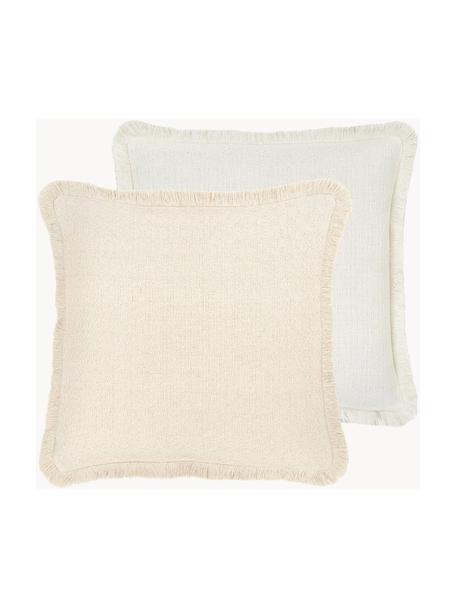 Funda de cojín Loran, 100% algodón, Beige, An 40 x L 40 cm