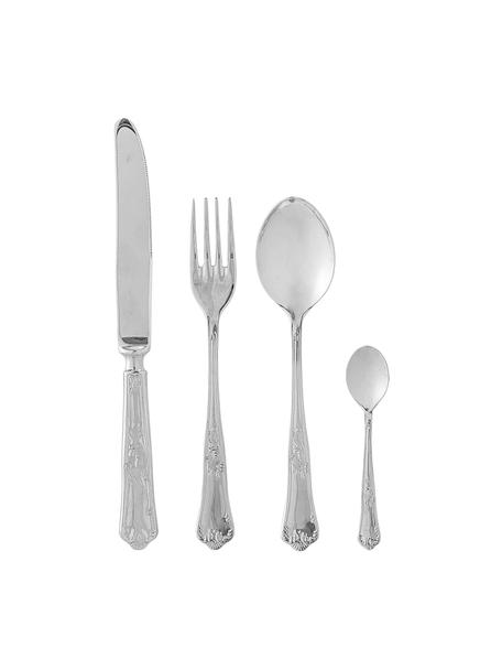 Besteck-Set Tilly, 1 Person (4-tlg.), Edelstahl

Das Besteck ist aus Edelstahl gefertigt. Somit ist es langlebig, rostet nicht und ist resistent gegen Bakterien., Silberfarben, Set mit verschiedenen Größen