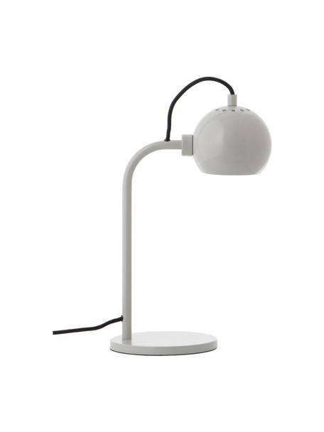 Lampada da tavolo di design Ball, Paralume: metallo rivestito, Base della lampada: metallo rivestito, Grigio chiaro, Larg. 24 x Alt. 37 cm