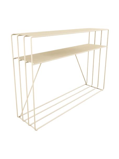 Metalen sidetable Ria, Staal, gepoedercoat, Beige, B 125 x H 86 cm