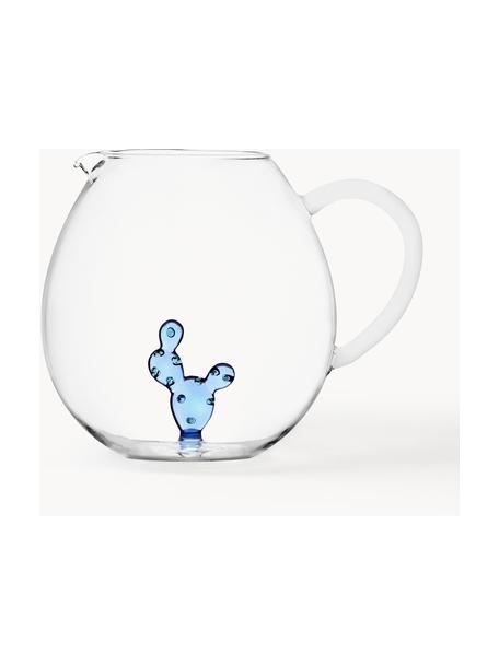 Pichet à eau artisanal Desert, 2,9 L, Verre borosilicate, Transparent, bleu ciel, 2,9 L