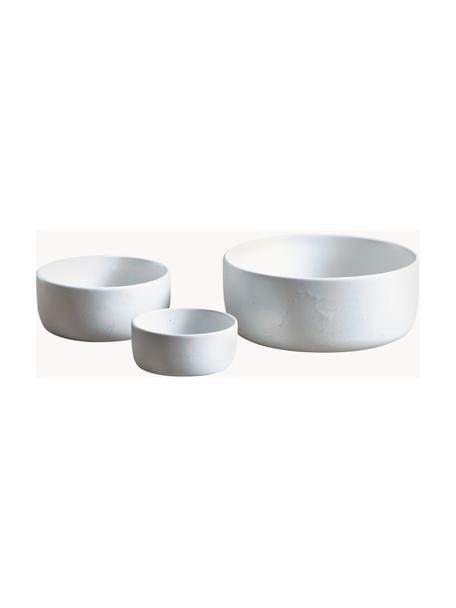 Schalenset Raw, set van 3, Keramiek, Wit, Set met verschillende formaten