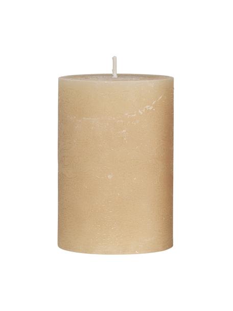 Ręcznie wykonana świeca pieńkowa Rustic, Parafina, Beżowy, Ø 7 x W 10 cm