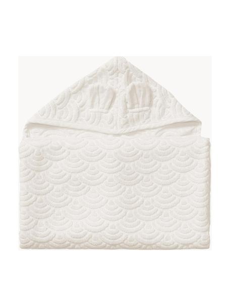 Babyhanddoek Wave van biokatoen, 100% katoen (Bio), GOTS-gecertificeerd, Gebroken wit, B 70 x L 130 cm