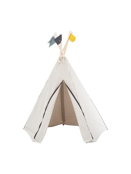 Tipi infantil de algodón ecológico Hippie, 100% algodón ecológico, Gris, beige, An 135 x Al 135 cm