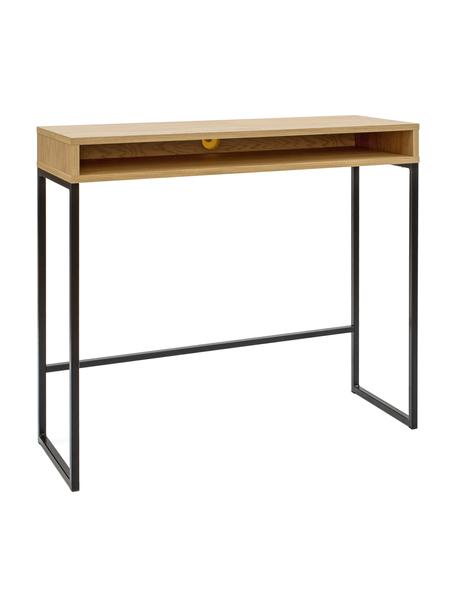 Užší pracovný stôl Frame, Dubové drevo, Š 100 x H 35 cm