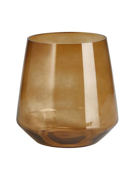 Vase verre ambré soufflé bouche Joyce, Verre, Brun, Ø 16 x haut. 16 cm