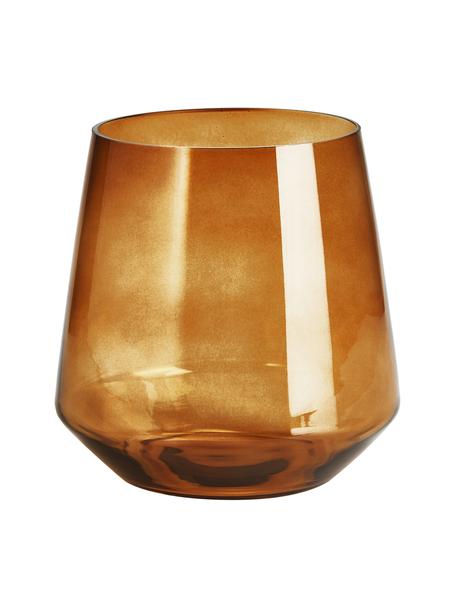 Vaso in vetro soffiato ambrato Joyce, Vetro, Marrone, Ø 16 x Alt. 16 cm