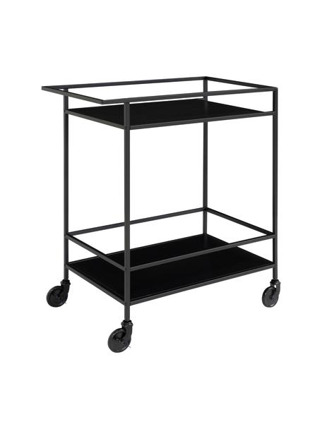 Wózek barowy z metalu Noel, Stelaż: metal powlekany, Czarny, S 68 x W 79 cm