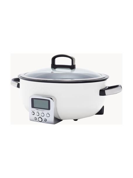 Multi-Cooker con rivestimento antiaderente Elite, Coperchio: vetro, Bianco, Larg. 45 x Alt. 22 cm