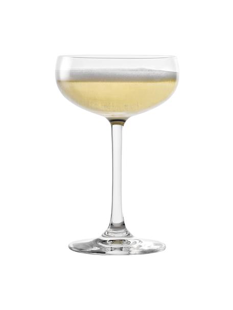 Coppa champagne in cristallo trasparente Elements 6 pz, Cristallo, Trasparente, Ø 10 x Alt. 15 cm, 230 ml