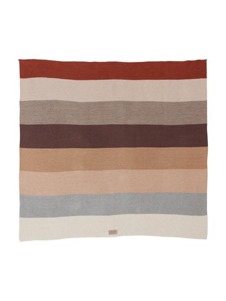 Coperta per neonati in cotone a righe Iris, 100% cotone, Multicolore, Larg. 100 x Lung. 100 cm