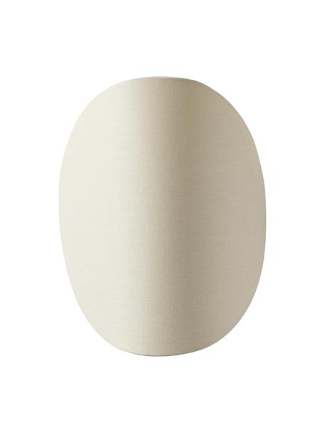 Design wandlamp Kenzie gemaakt van linnen, Lampenkap: linnen, Lichtbeige, B 23 x H 30 cm