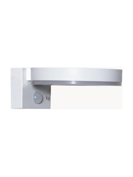 Solárna vonkajšia nástenná LED lampa s pohybovým senzorom Vidi, Biela, Š 16 x V 7 cm