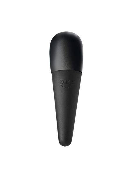 Bouchon de bouteille Rocks, Métal, silicone, Noir, Ø 3 x haut. 9 cm