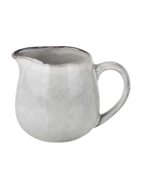 Ręcznie wykonany dzbanek do mleka Nordic Sand, 300 ml, Kamionka, Szary, Ø 12 x W 9 cm
