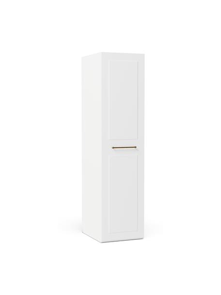 Armadio componibile con anta battente Charlotte, larg. 50 cm, in diverse varianti, Bianco, Interno Basic, larg. 50 x alt. 200 cm