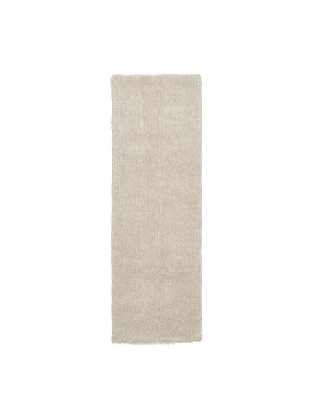 Tapis de couloir moelleux à poils longs Marsha, Beige, larg. 80 x long. 250 cm