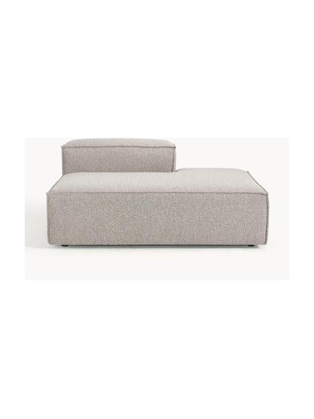 Chaise longue module Lennon uit bouclé, Bekleding: bouclé (100% polyester) M, Frame: massief grenenhout, multi, Poten: kunststof Dit product is , Bouclé taupe, B 150 x D 123 cm, rugleuning links