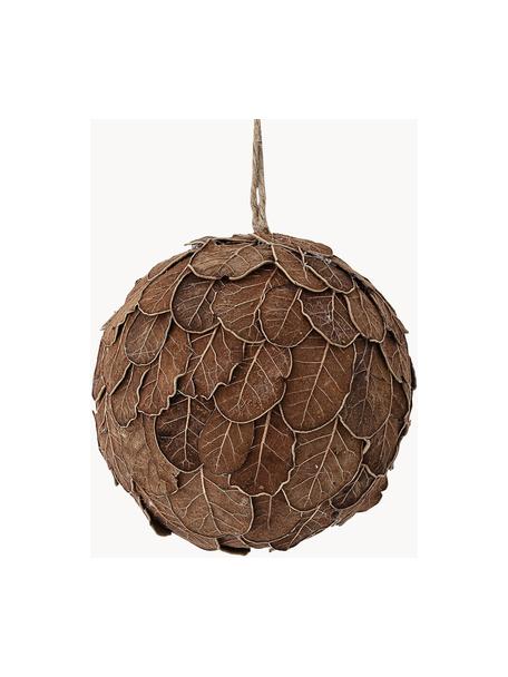 Bombka z drewna Zada, Drewno naturalne, Ciemne drewno naturalne, Ø 11 x W 11 cm