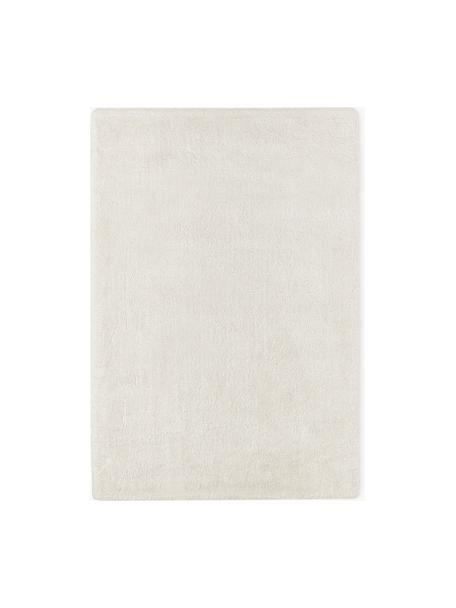 Flauschiger Hochflor-Teppich Leighton, Mikrofaser (100 % Polyester, GRS-zertifiziert), Off White, B 120 x L 180 cm (Größe S)