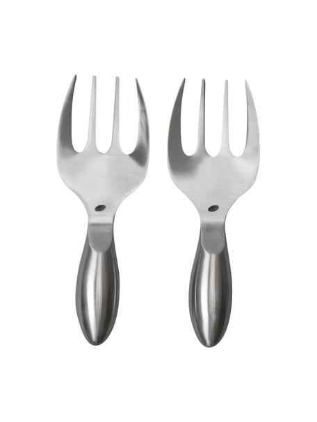 Couverts à salade argentés en acier inoxydable Insalata, set de 2 pièces, Acier inoxydable, Couleur argentée, long. 26 cm